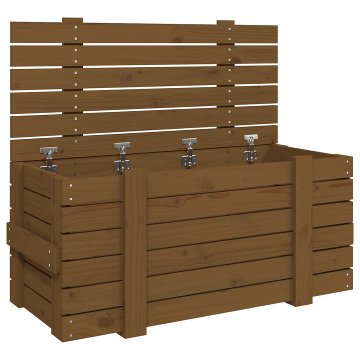 Förvaringslåda 91X40,5X42 Cm Massiv Furu