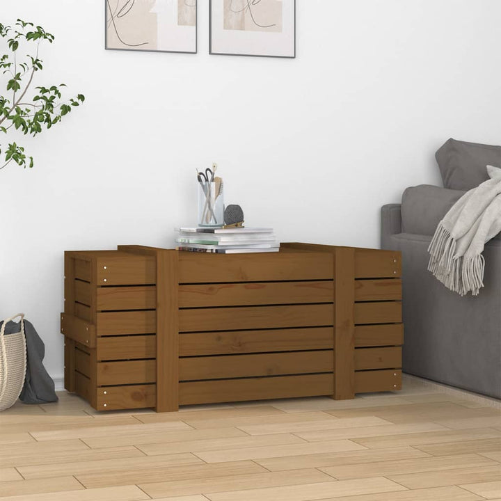 Förvaringslåda 91X40,5X42 Cm Massiv Furu