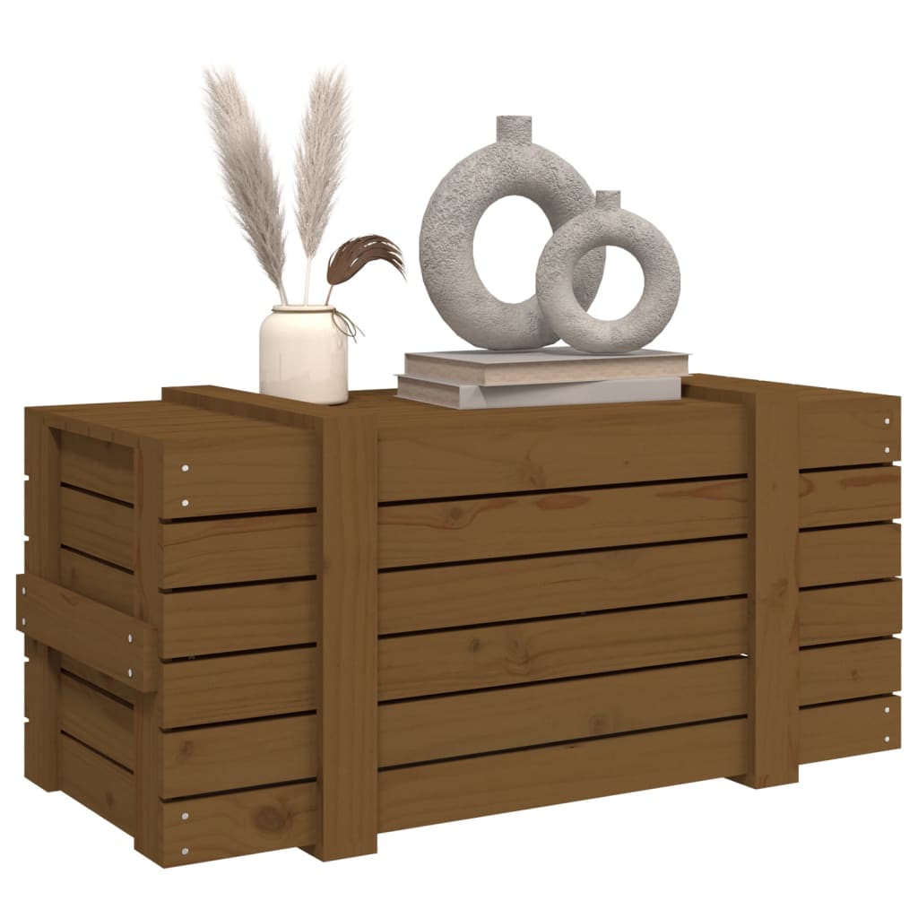 Förvaringslåda 91X40,5X42 Cm Massiv Furu
