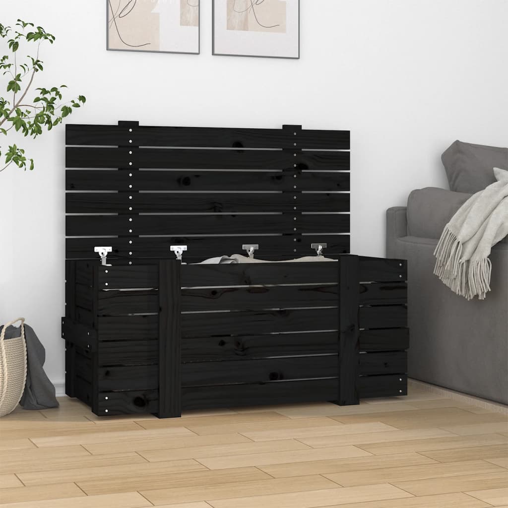 Förvaringslåda 91X40,5X42 Cm Massiv Furu