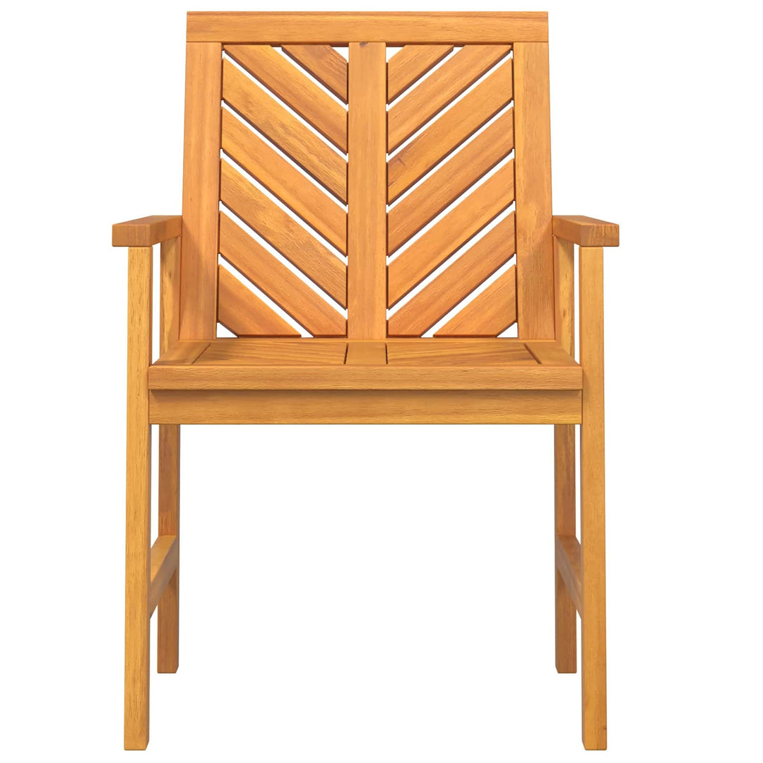 Matstol 6 Pcs Naturfärg 62,5 X 59 X 89 Cm Massivt Akaciaträ