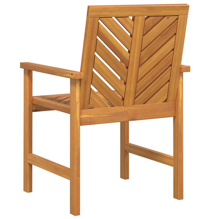 Matstol 8 Pcs Naturfärg 62,5 X 59 X 89 Cm Massivt Akaciaträ