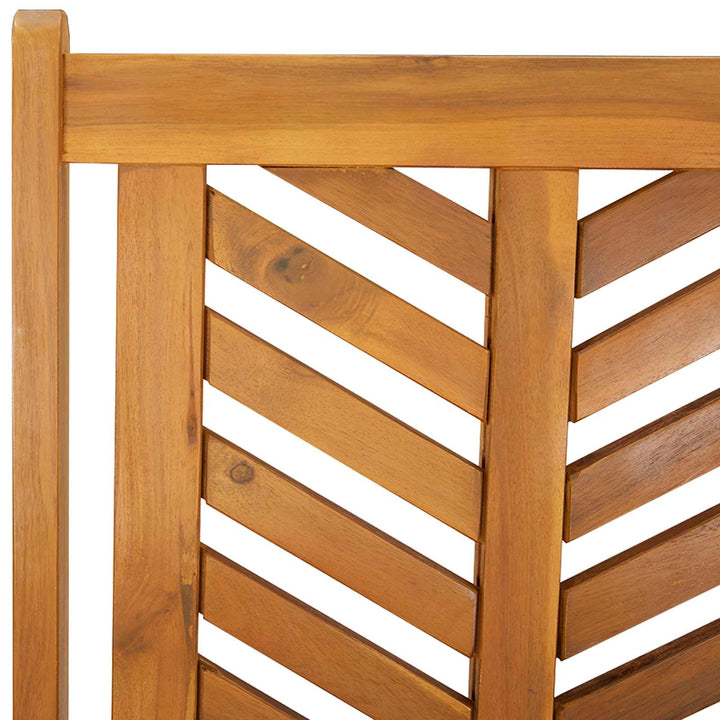 Trädgård Stol 4 Pcs Brun 57 X 72 X 109 Cm Massivt Akaciaträ