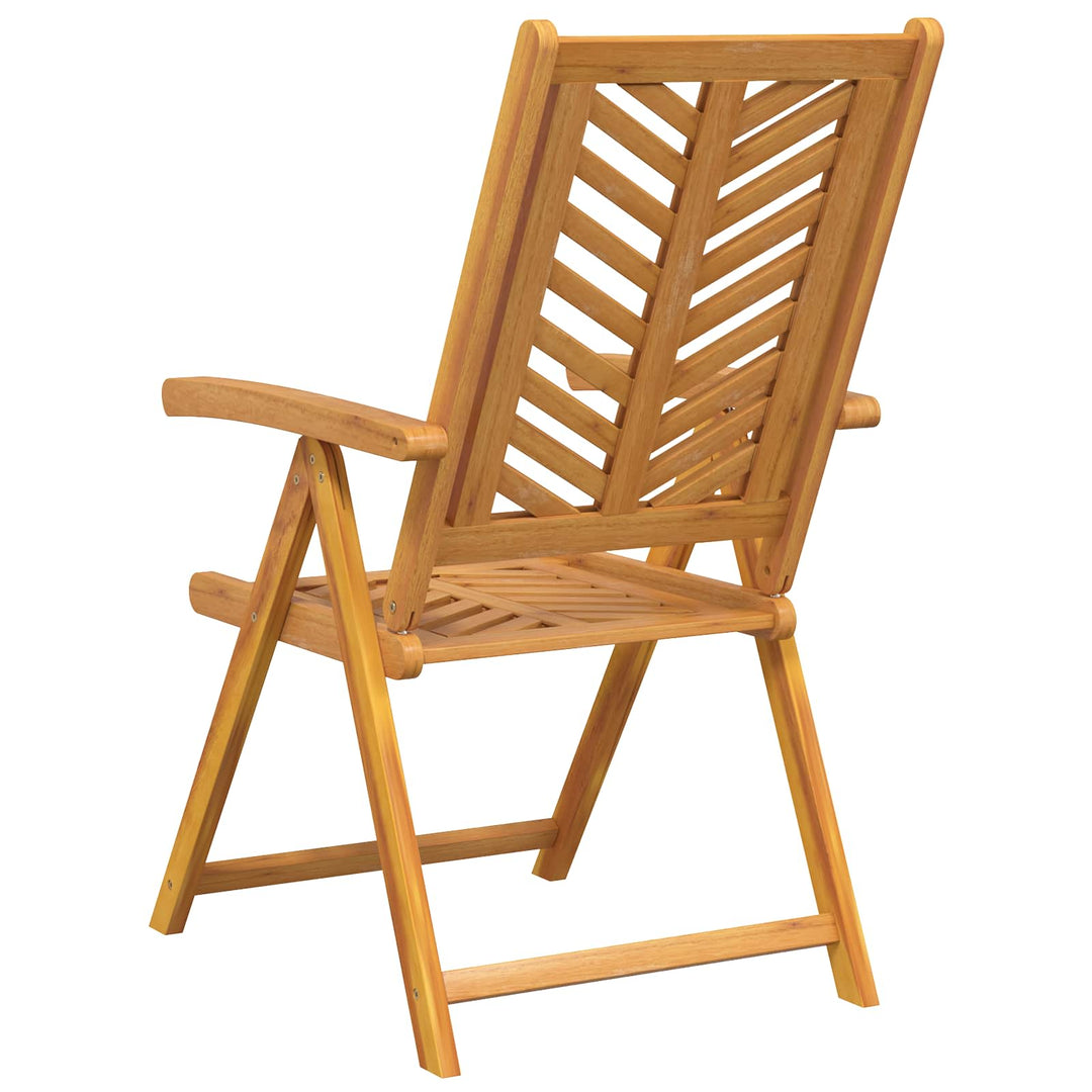 Trädgård Stol 6 Pcs Brun 57 X 72 X 109 Cm Massivt Akaciaträ
