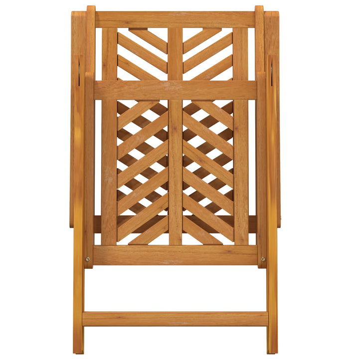 Trädgård Stol 6 Pcs Brun 57 X 72 X 109 Cm Massivt Akaciaträ