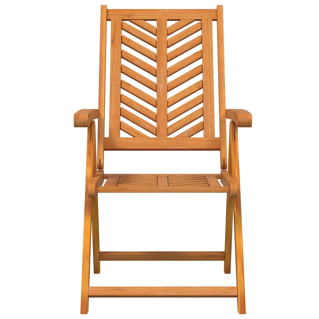 Trädgård Stol 8 Pcs Brun 57 X 72 X 109 Cm Massivt Akaciaträ