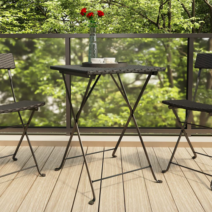 Hopfällbart Cafébord 55X54X71 Cm Konstrotting