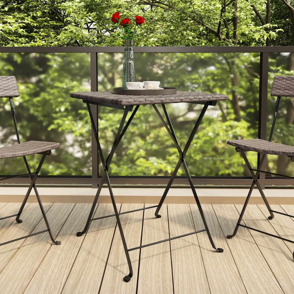 Hopfällbart Cafébord 55X54X71 Cm Konstrotting