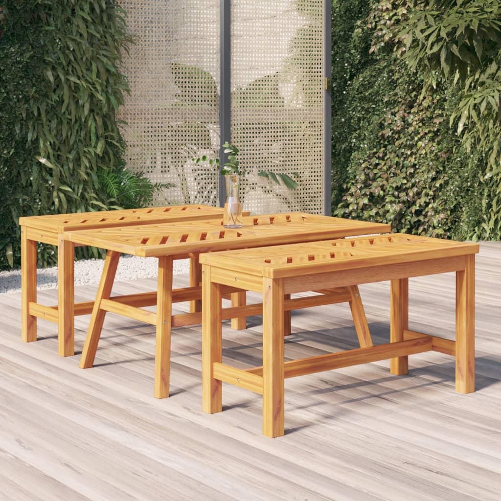 Soffbord 100X50X45 Cm Massivt Akaciaträ