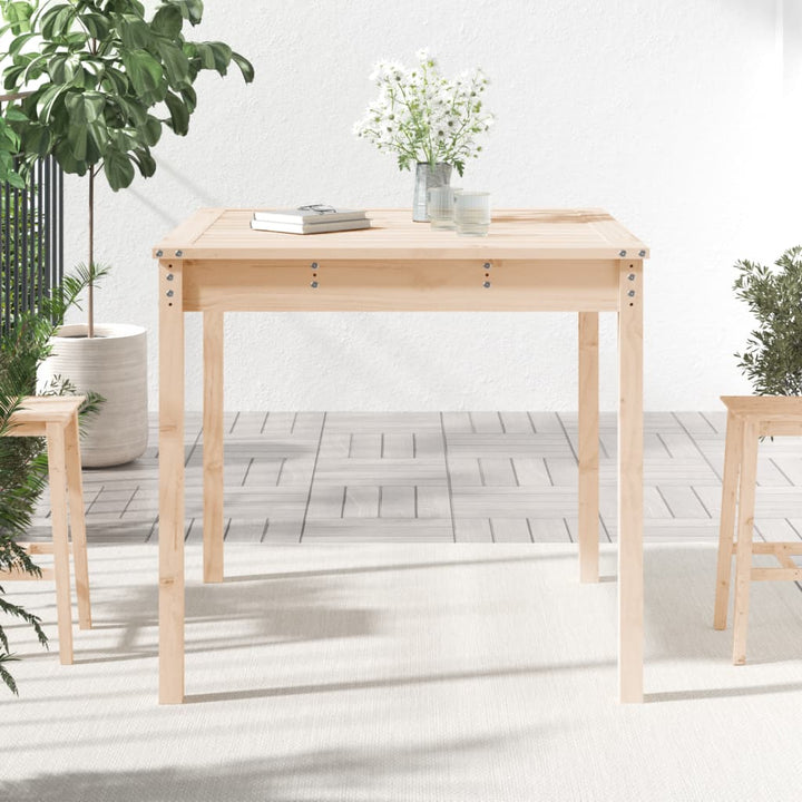 Trädgårdsbord 82,5X82,5X76 Cm Massiv Furu