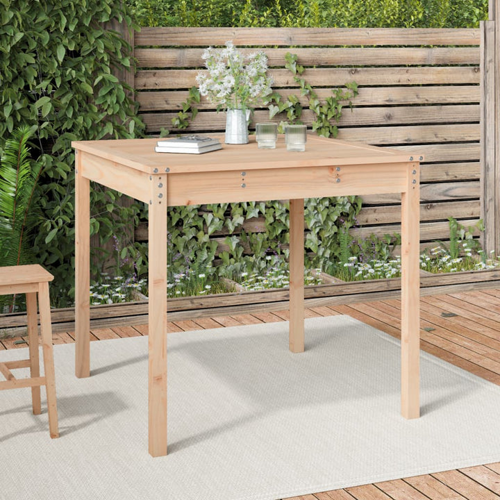 Trädgårdsbord 82,5X82,5X76 Cm Massiv Furu
