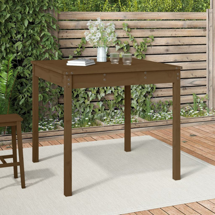 Trädgårdsbord 82,5X82,5X76 Cm Massiv Furu