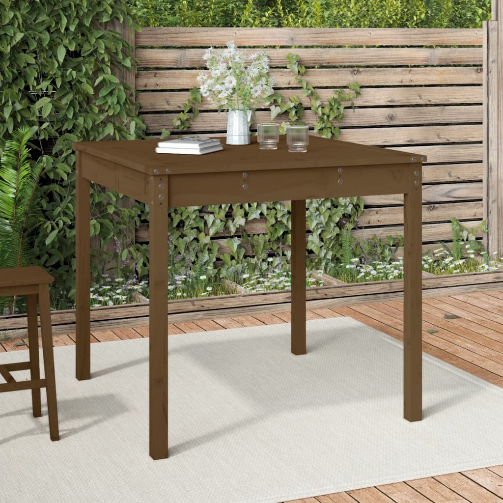Trädgårdsbord 82,5X82,5X76 Cm Massiv Furu