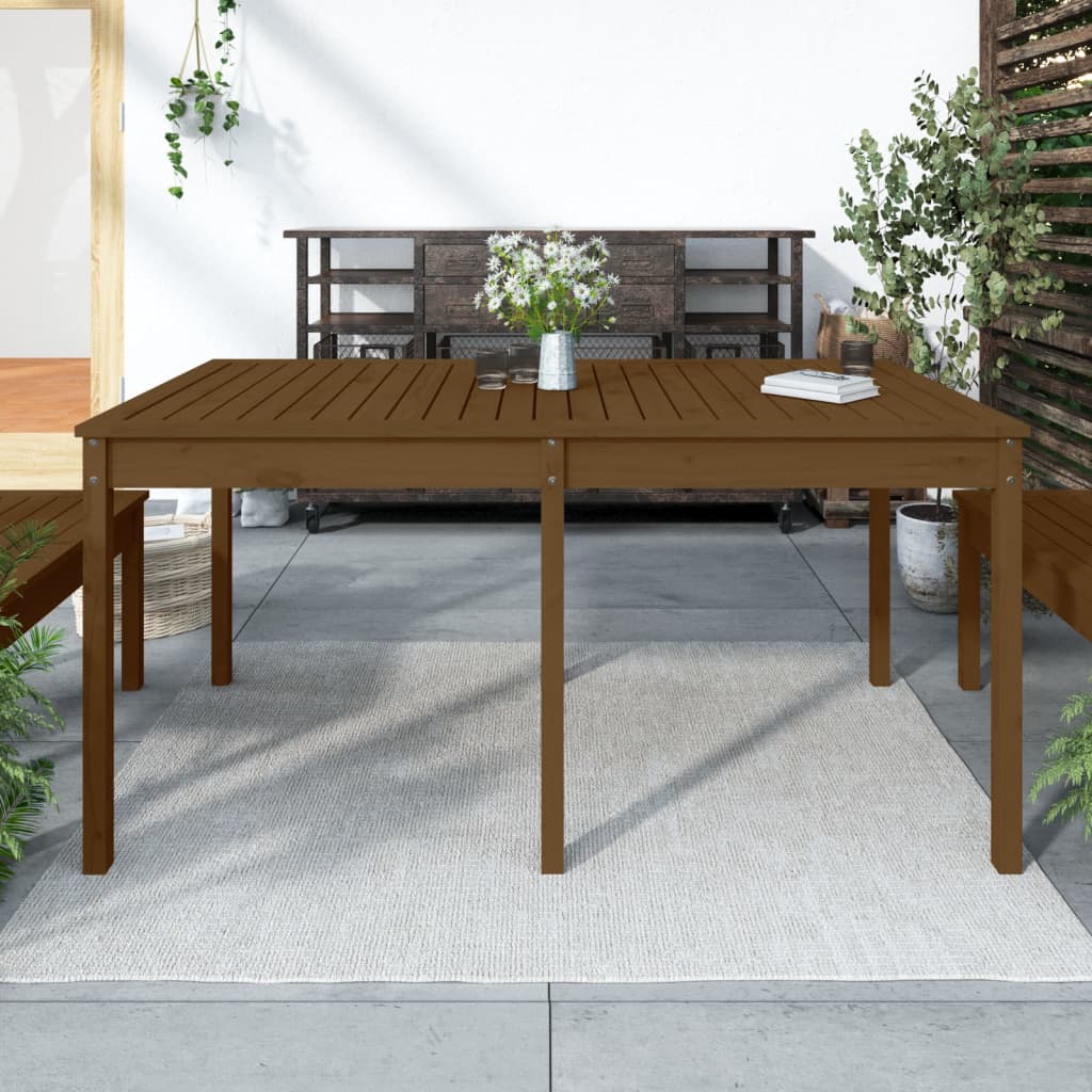 Trädgårdsbord 82,5X82,5X76 Cm Massiv Furu
