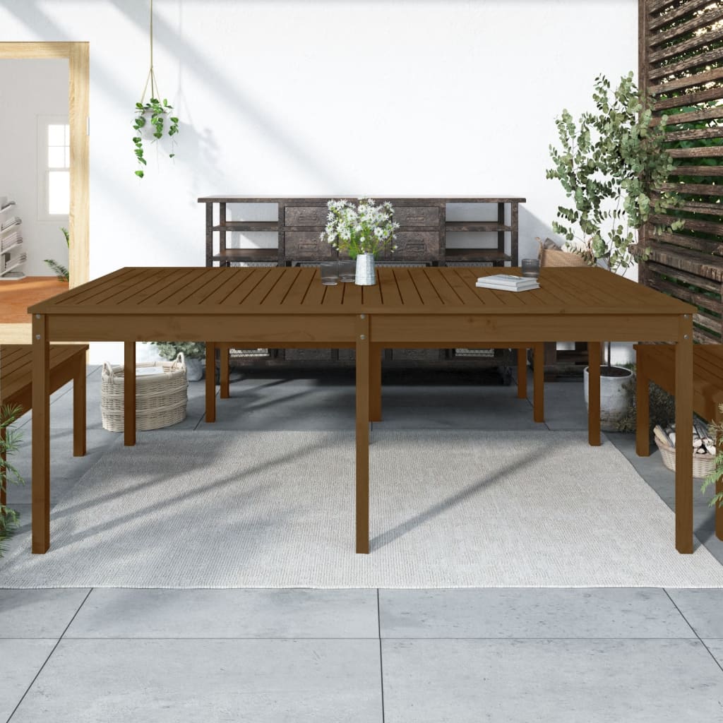 Trädgårdsbord 82,5X82,5X76 Cm Massiv Furu