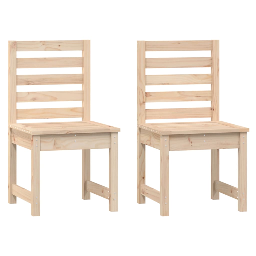 Trädgårdsstolar 2 St 50X48X91,5 Cm Massiv Furu