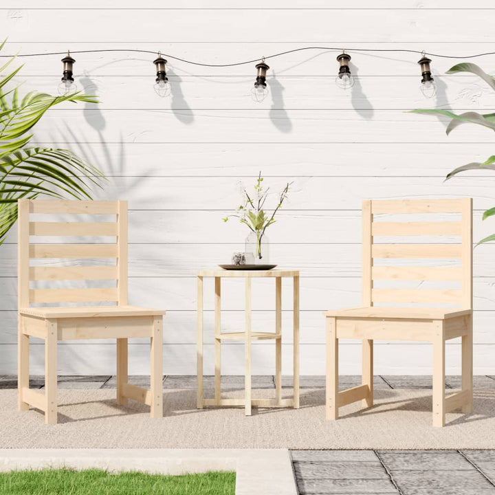 Trädgårdsstolar 2 St 50X48X91,5 Cm Massiv Furu