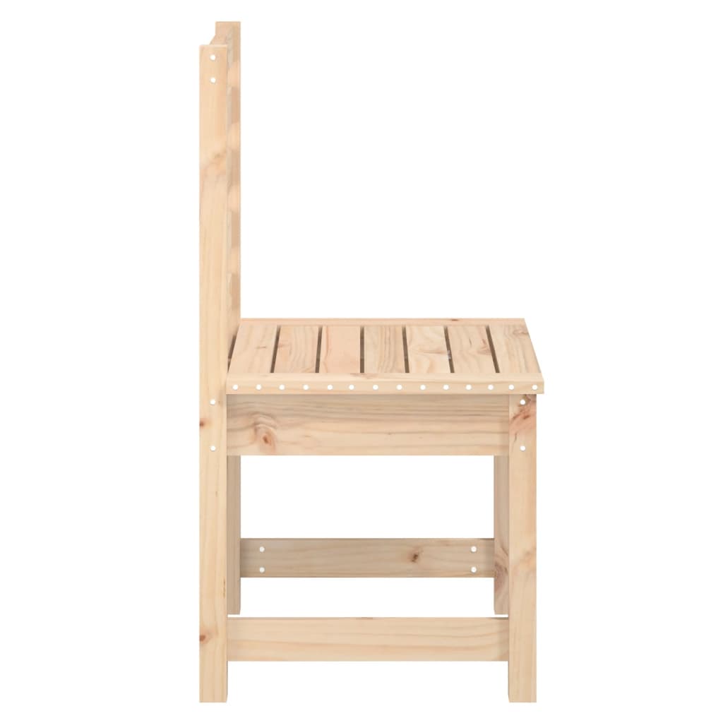Trädgårdsstolar 2 St 50X48X91,5 Cm Massiv Furu