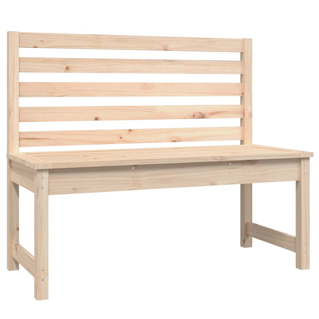 Trädgårdsbänk 109 Cm Massiv Furu