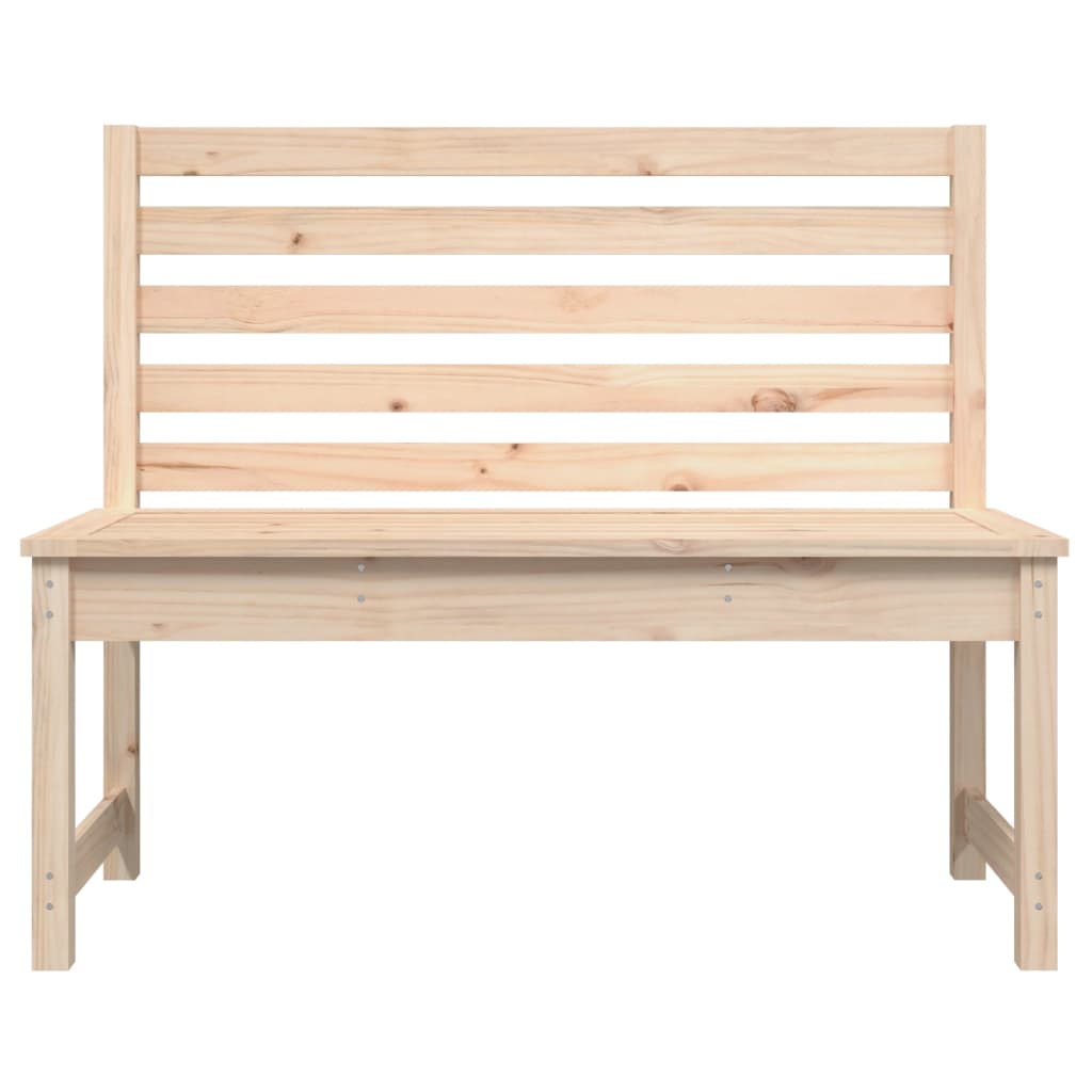 Trädgårdsbänk 109 Cm Massiv Furu