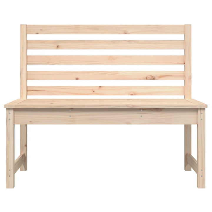Trädgårdsbänk 109 Cm Massiv Furu