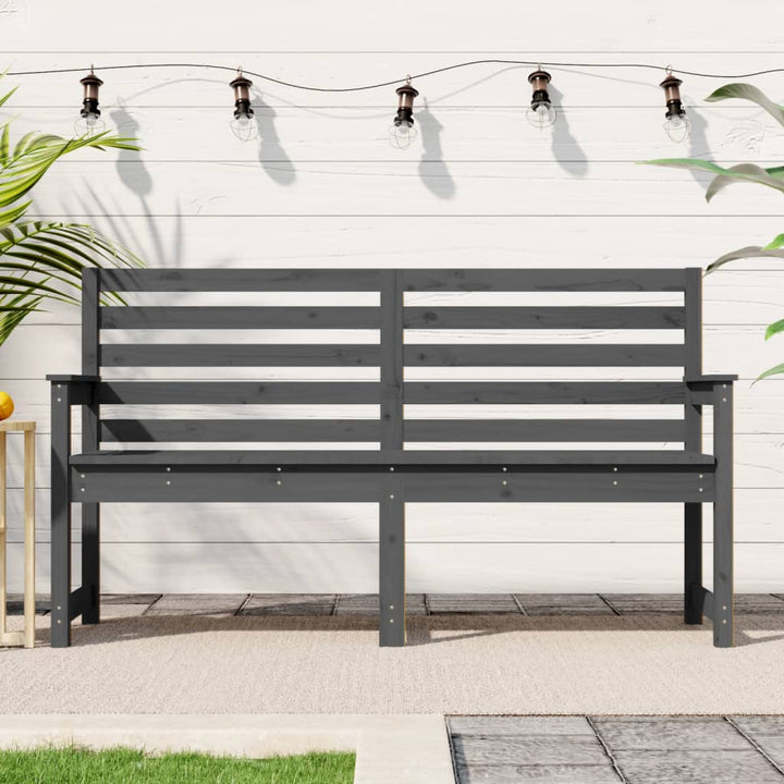 Trädgårdsbänk Honungsbrun 159,5X48X91,5 Cm Massiv Furu