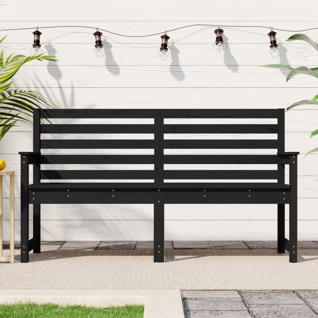 Trädgårdsbänk Honungsbrun 159,5X48X91,5 Cm Massiv Furu