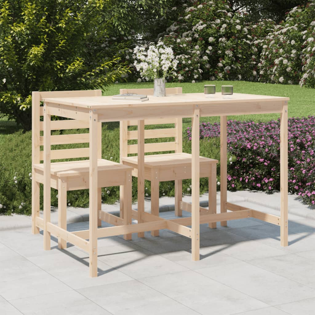 Trädgårdsbord 203,5X90X110 Cm Massiv Furu