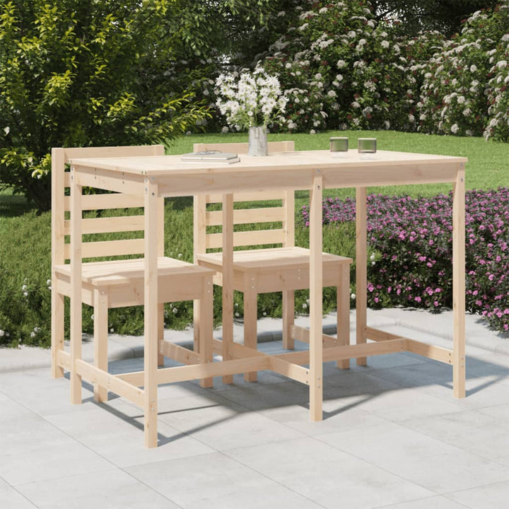 Trädgårdsbord 203,5X90X110 Cm Massiv Furu