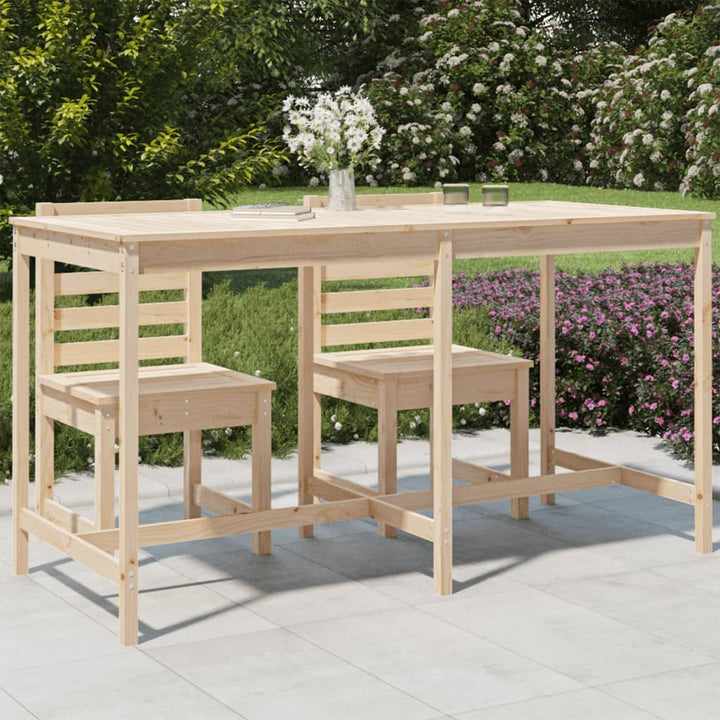 Trädgårdsbord 203,5X90X110 Cm Massiv Furu