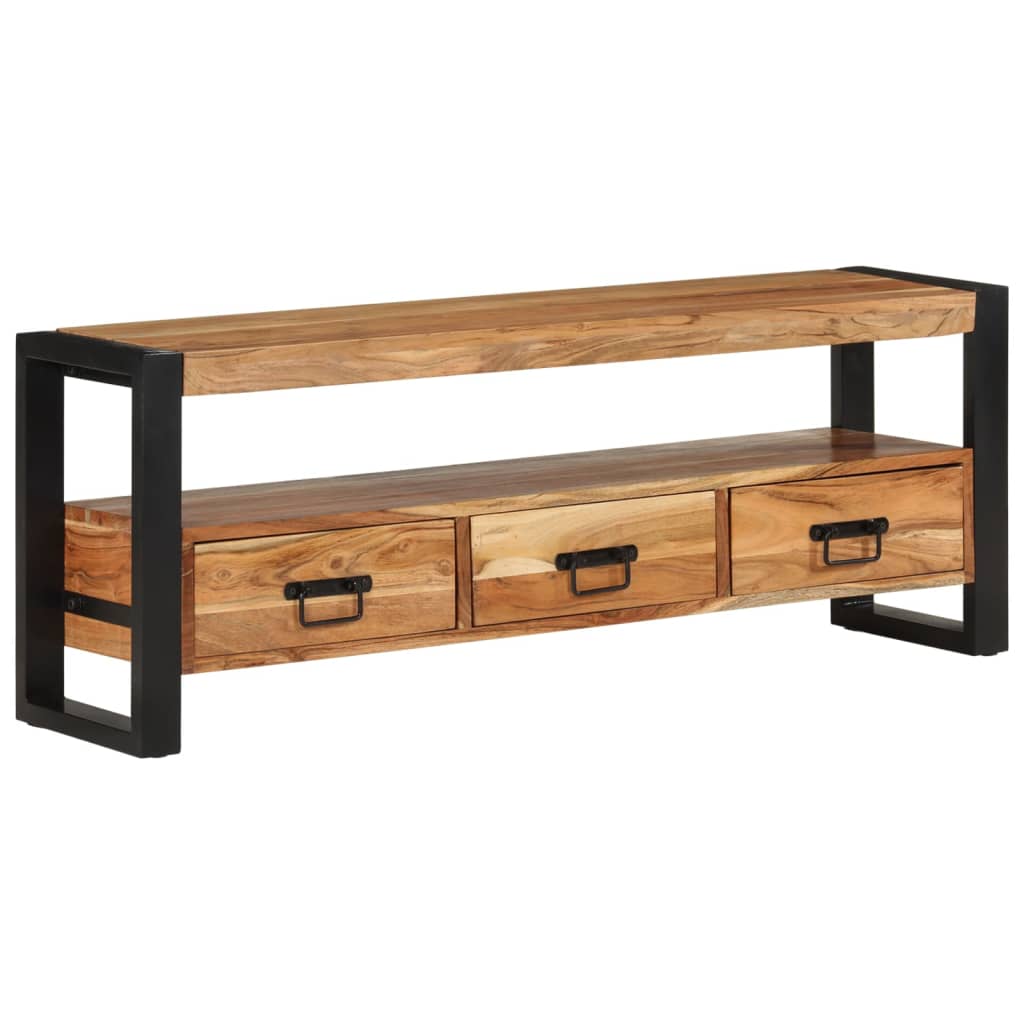 Tv-Bänk 120X30X45 Cm Massivt Återvunnet Trä
