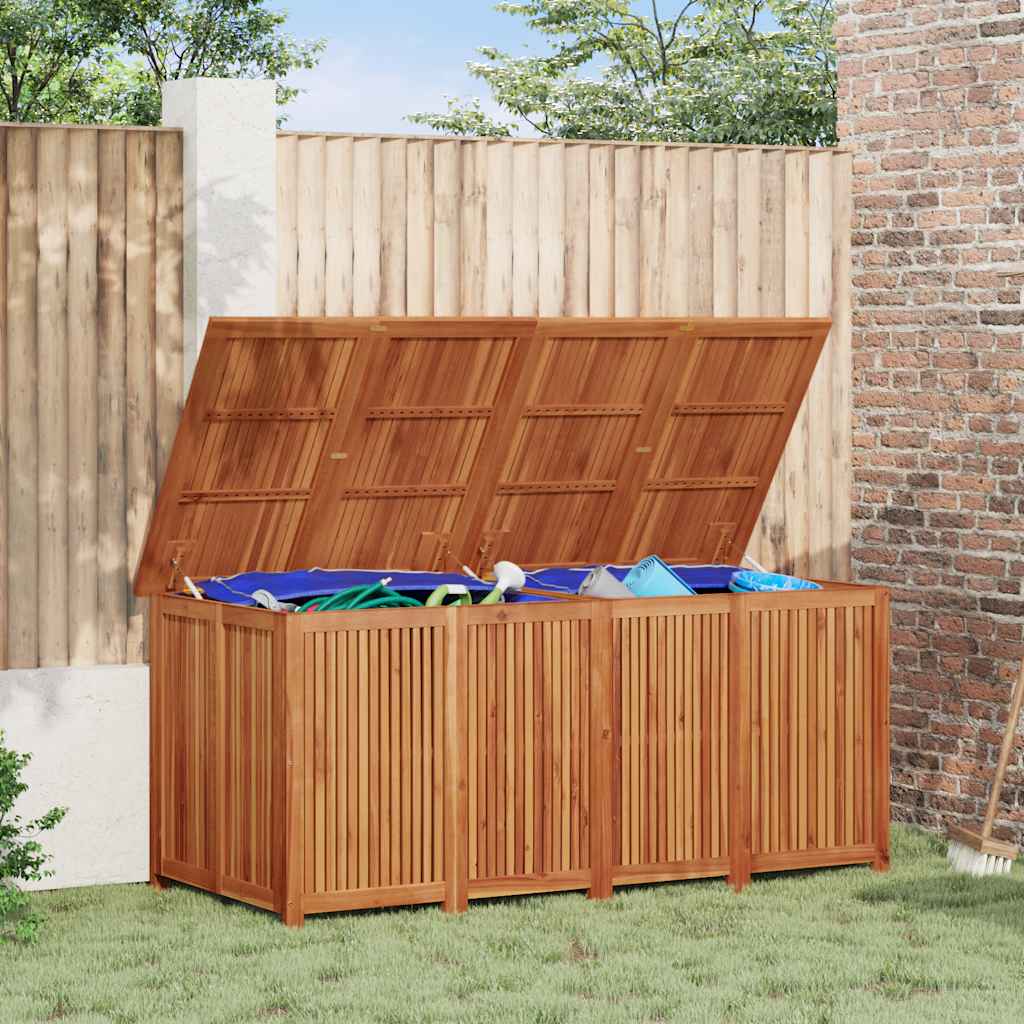 Dynbox Med Hjul 200X80X75 Cm Massivt Akaciaträ