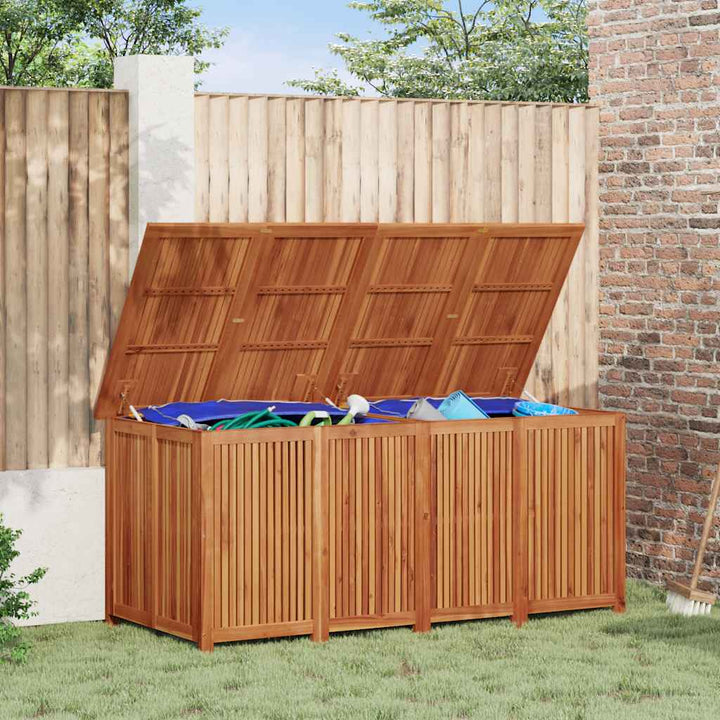 Dynbox Med Hjul 200X80X75 Cm Massivt Akaciaträ