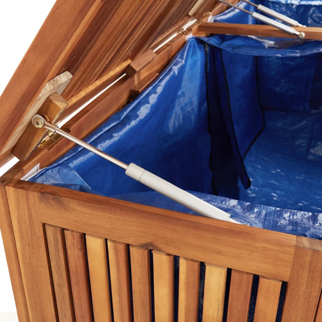 Dynbox Med Hjul 200X80X75 Cm Massivt Akaciaträ
