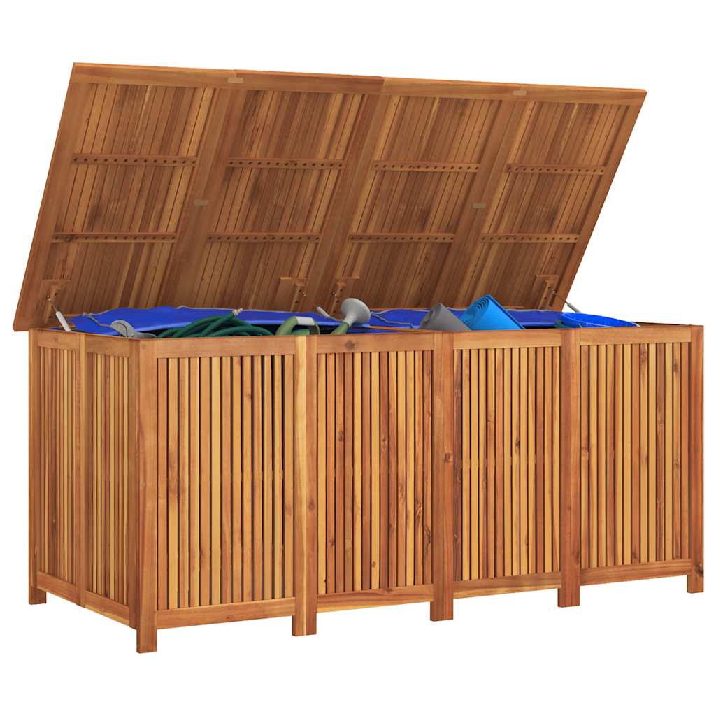 Dynbox Med Hjul 200X80X75 Cm Massivt Akaciaträ