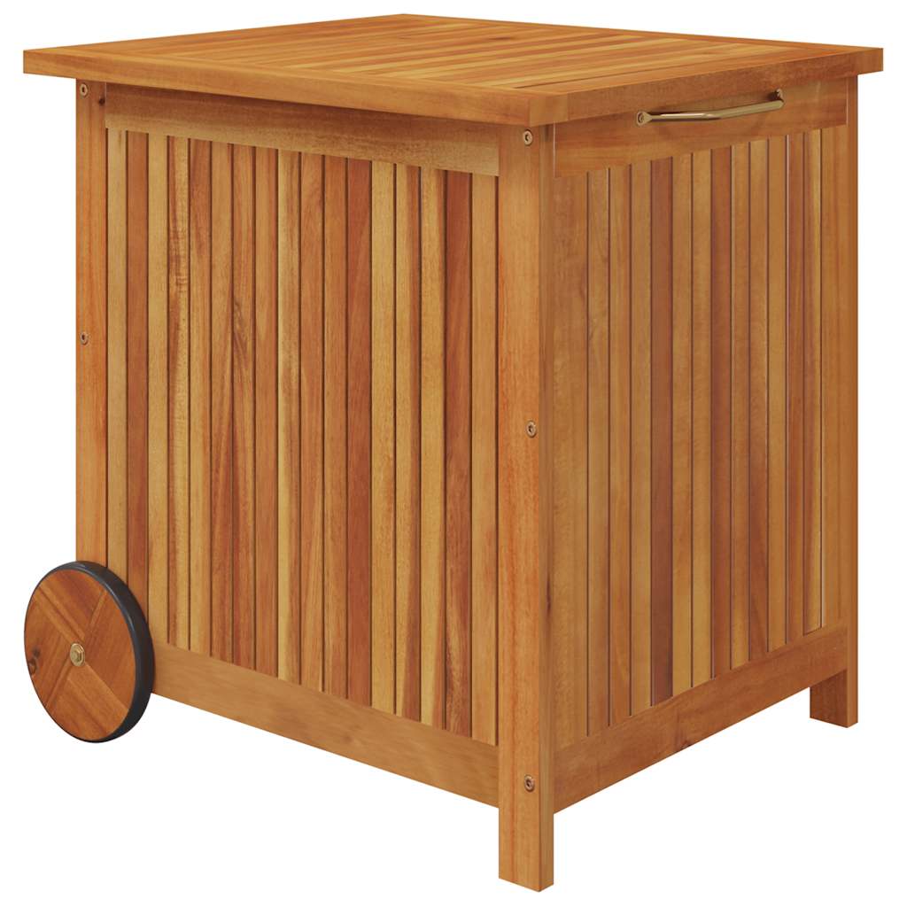 Dynbox Med Hjul Massivt Akaciaträ