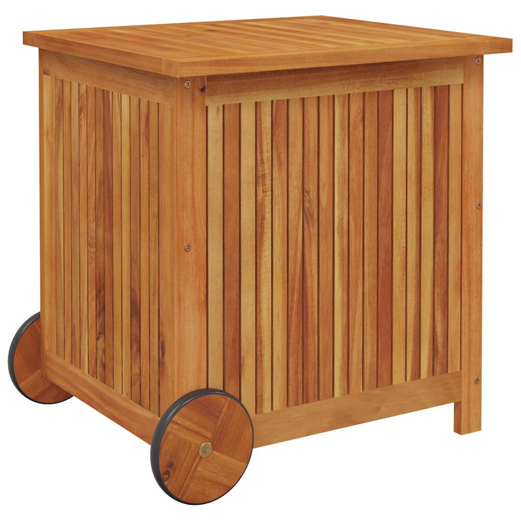 Dynbox Med Hjul Massivt Akaciaträ