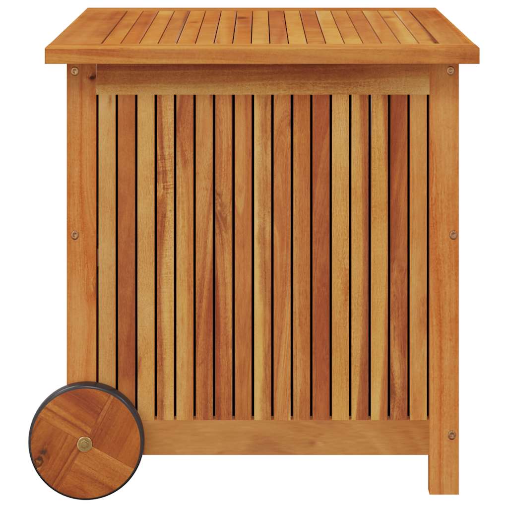 Dynbox Med Hjul Massivt Akaciaträ