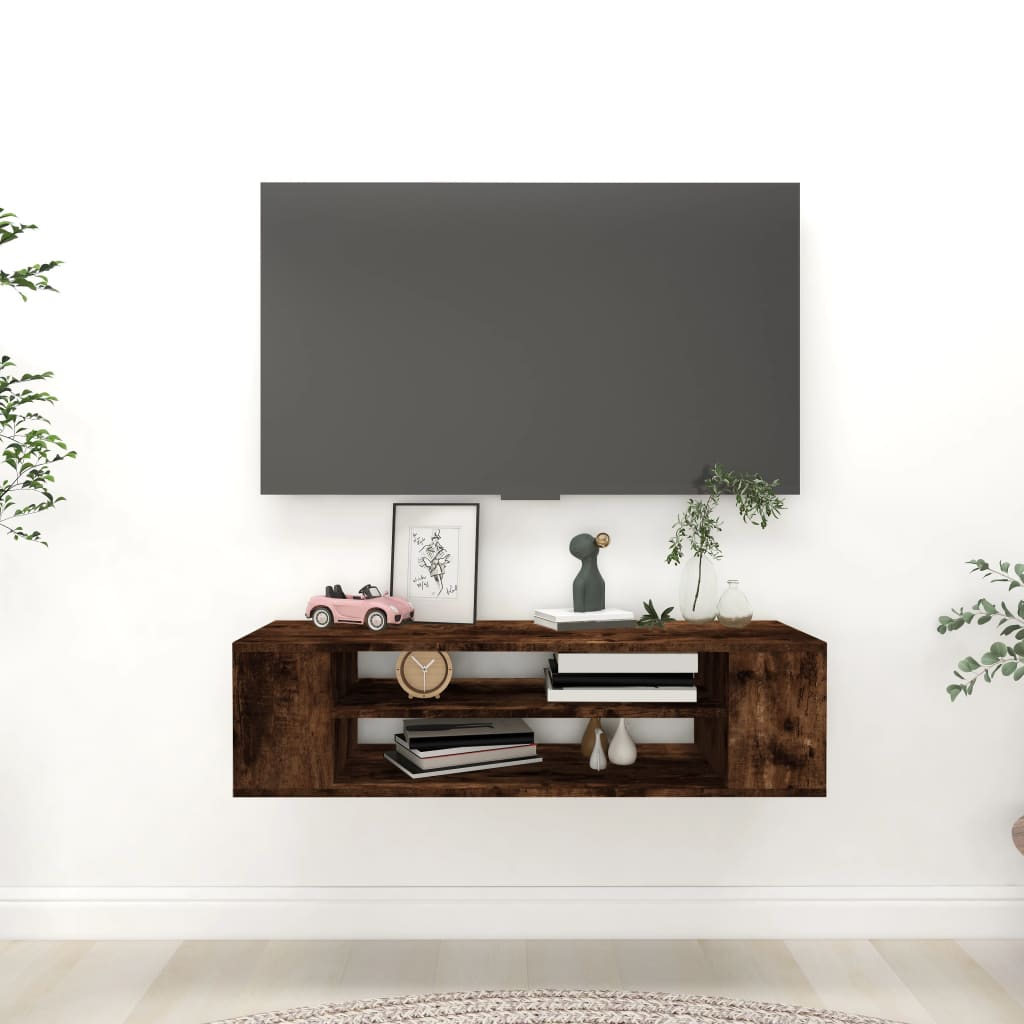 Väggmonterad Tv-Bänk 100X30X26,5 Cm Konstruerat Trä