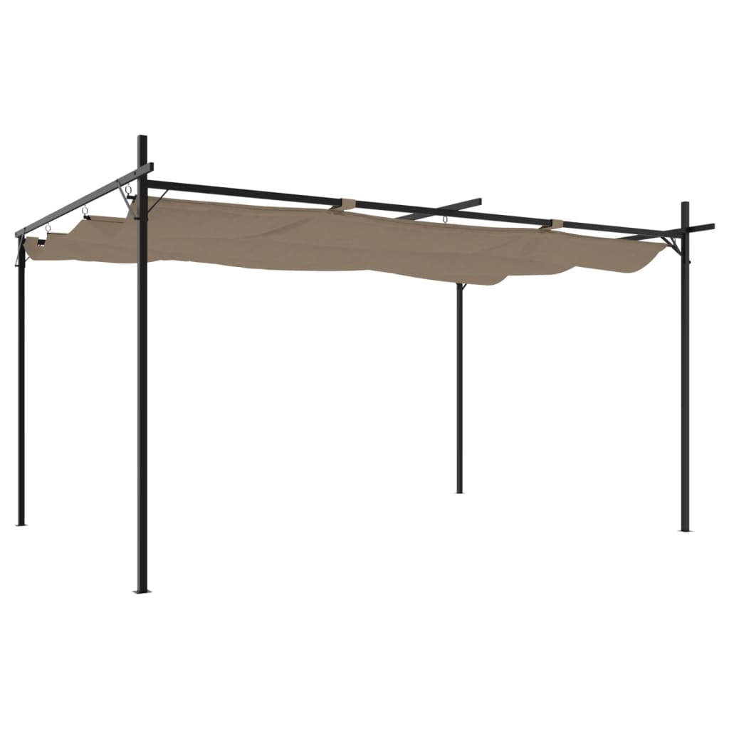 Pergola Med Infällbart Tak