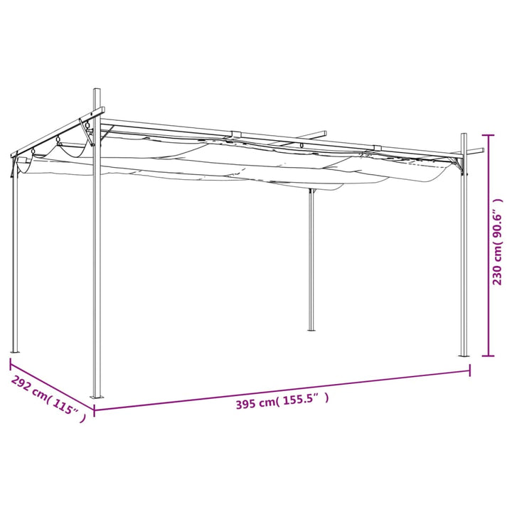 Pergola Med Infällbart Tak