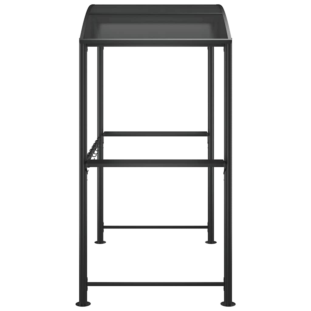 Tak För Grill Med Sidohyllor Antracit 210X114X230 Cm Stål