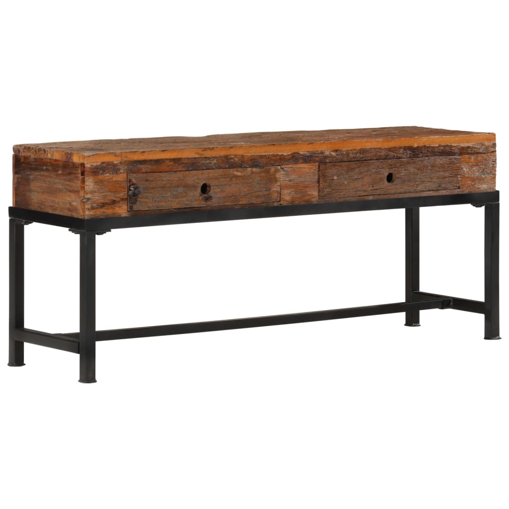 Tv-Bänk 110X30X46 Cm Massivt Återvunnet Trä