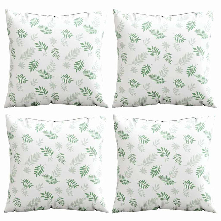 Spridda Kuddar Löv 4 Pcs Bladmönster 40 X 40 Cm Polyester Tyg
