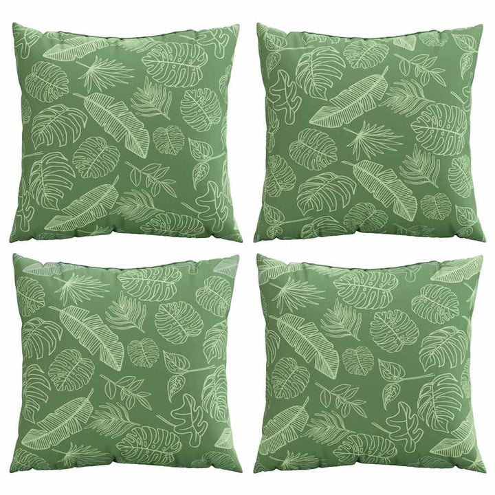 Spridda Kuddar Löv 4 Pcs Bladmönster 50 X 50 Cm Polyester Tyg