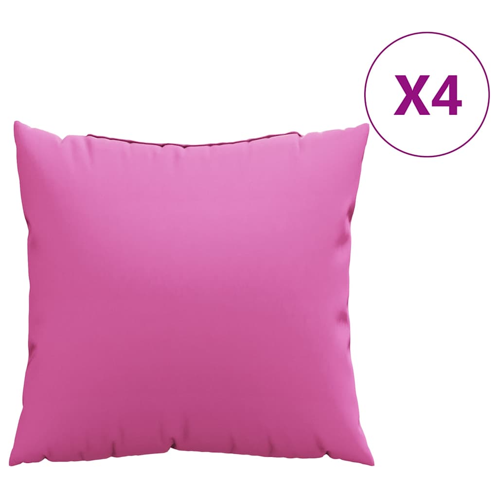 Spridda Kuddar Enfärgad 4 Pcs Rosa 50 X 50 Cm Polyester Tyg