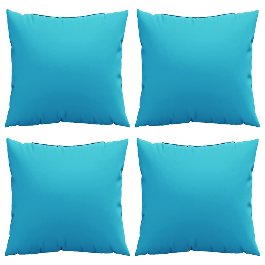 Spridda Kuddar Enfärgad 4 Pcs Turkos 50 X 50 Cm Polyester Tyg