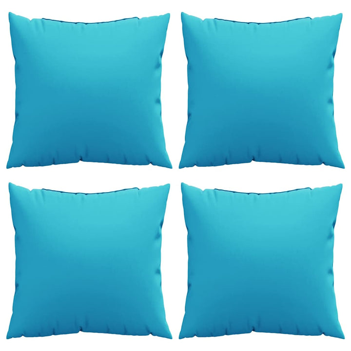Spridda Kuddar Enfärgad 4 Pcs Turkos 50 X 50 Cm Polyester Tyg