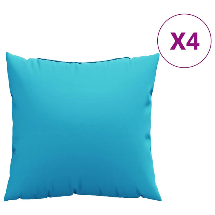 Spridda Kuddar Enfärgad 4 Pcs Turkos 50 X 50 Cm Polyester Tyg