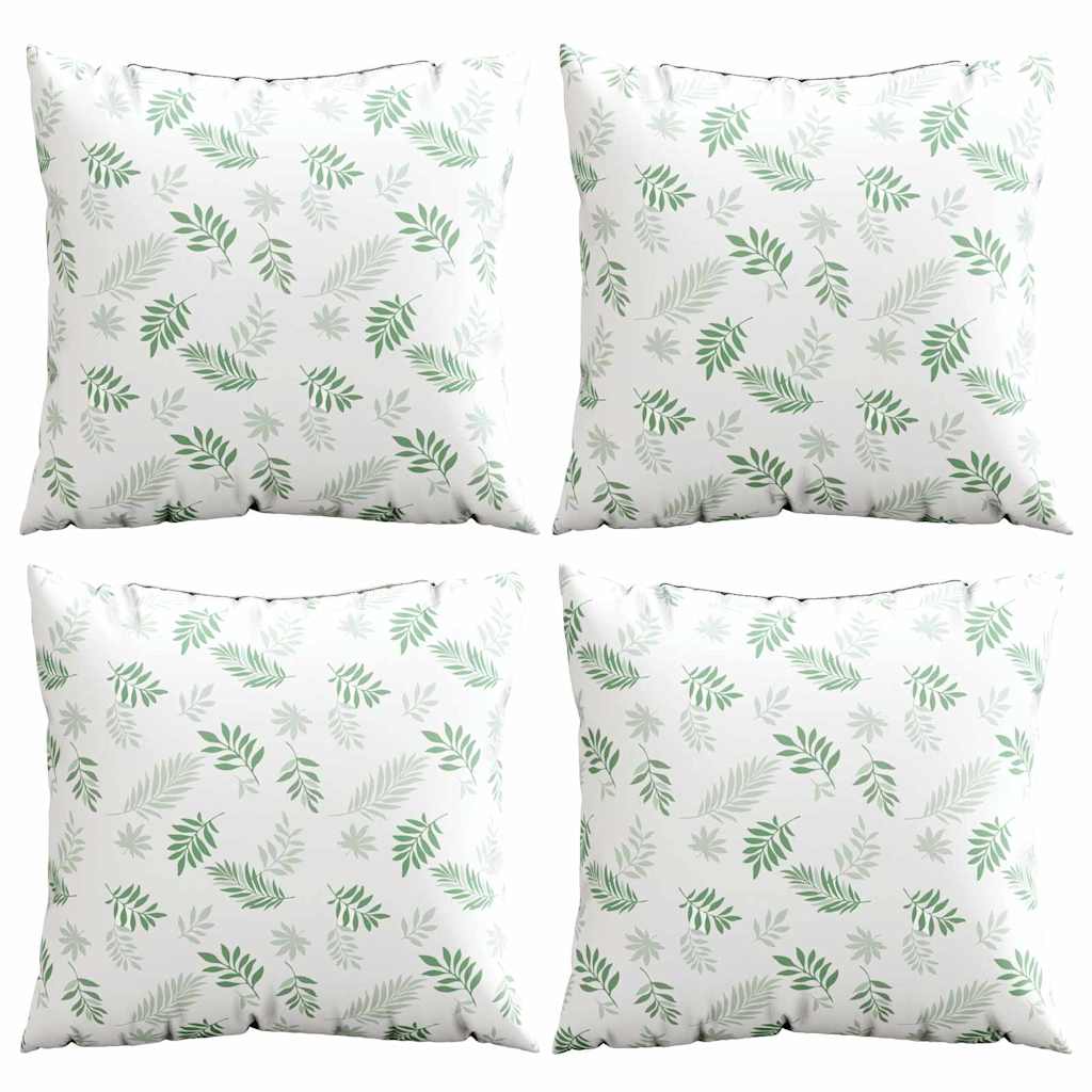 Spridda Kuddar Löv 4 Pcs Bladmönster 60 X 60 Cm Polyester Tyg